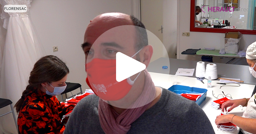 Florensac - Florensac a choisi une production locale pour ses masques !