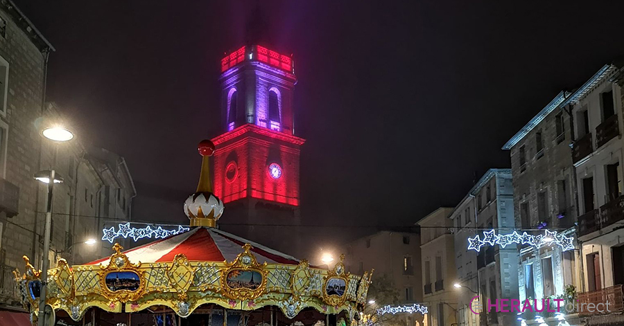 Pézenas - Mardi 22 décembre 2020 - Pézenas à la tombée de la nuit !