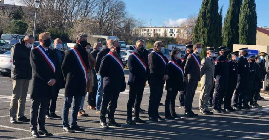 Hérault - Recueillement des gendarmes et des personnels civils de la gendarmerie de l'Hérault