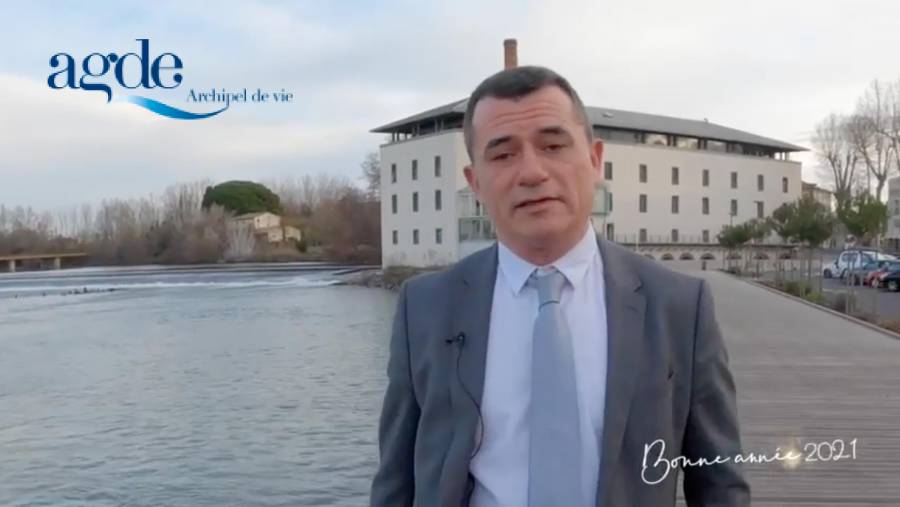 Agde - Le Maire d'Agde Gilles d'Ettore vous souhaite une excellente année 2021 et vous adresse ses vœux