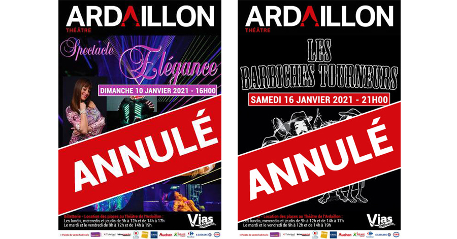 Vias - Le spectacle Élégance et le concert des barbiches tourneurs sont annulés.
