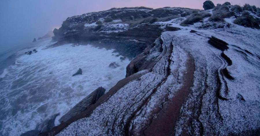 Cap d'Agde - La neige c'est pas tous les jours... Vous reprendrez bien quelques photos.