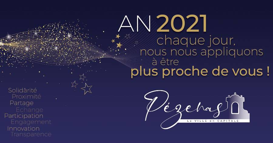 Pézenas - Dimanche 24 janvier, la Ville diffusera sur ses réseaux sociaux les vœux du Maire.