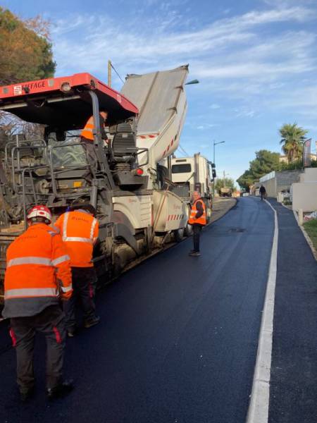 Bessan - Travaux réalisés au chemin des Rompudes alliant sécurité et aménagement