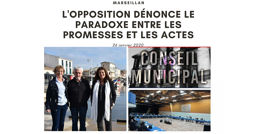 Marseillan - Pour l'opposition : un conseil municipal en demi-teinte…de vert….