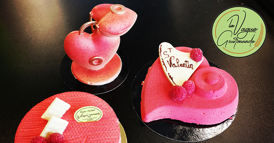 Agde - Saint-Valentin - La Vague Gourmande a créé des douceurs aux couleurs de l'Amour