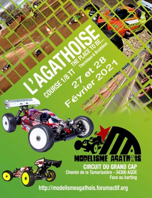 Auto-Moto Agde - Modelisme - L'Agathoise 2021 c'est les 27 et 28 février 2021 à Agde