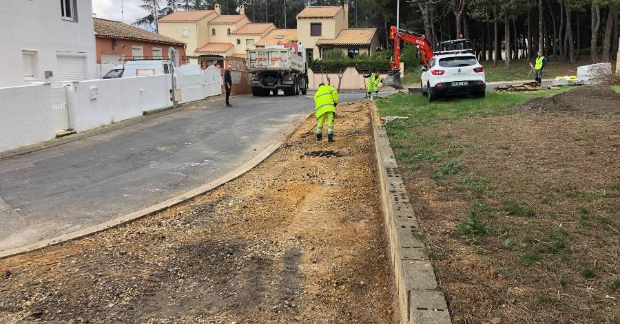Portiragnes - Des travaux rue de la Pinède jusqu'au 31 mars