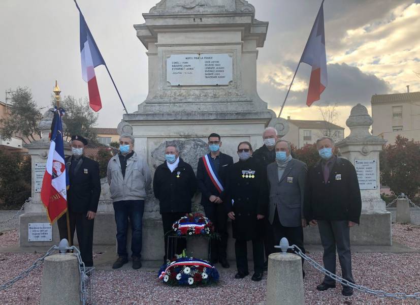 Bessan - Deux croix du combattant décernées lors de la cérémonie du 19 Mars à Bessan