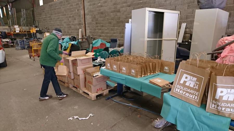 Hérault - Distributions de kits d'hygiène : la Plate forme Humanitaire et de Solidarité de l'Hérault au service des plus fragilisés