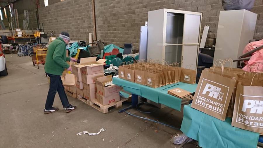 Hérault - Distributions de kits d'hygiène : la Plate forme Humanitaire et de Solidarité de l'Hérault au service des plus fragilisés