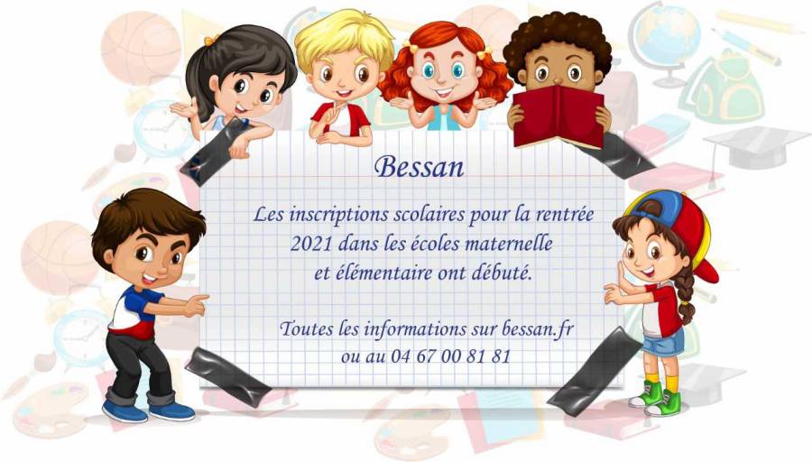 Bessan - Les familles invitées à procéder à l'inscription scolaire de leurs enfants
