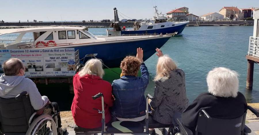 Grau d'Agde - Une promenade au Grau d'Agde pour des résidents de l'EHPAD Laurent Antoine d'Agde !