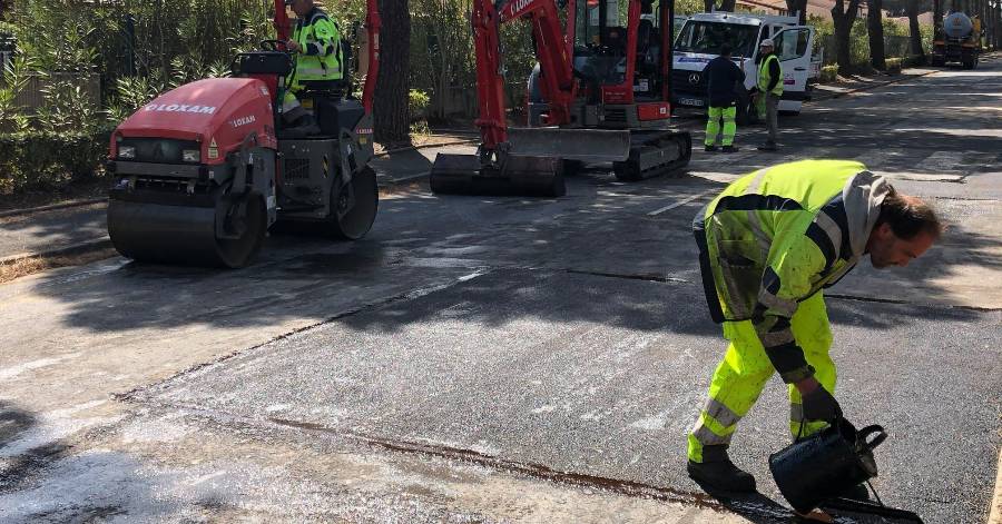 Portiragnes - L'opération « réfection- voirie » sur l'avenue de la Tour de l'Orb est achevée !