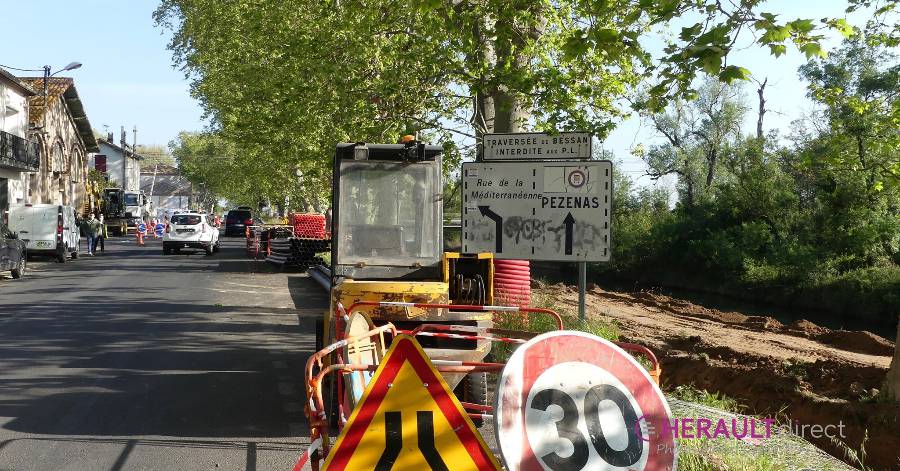 Agde - Attention déviation route de Bessan jusqu'au 30 juin !