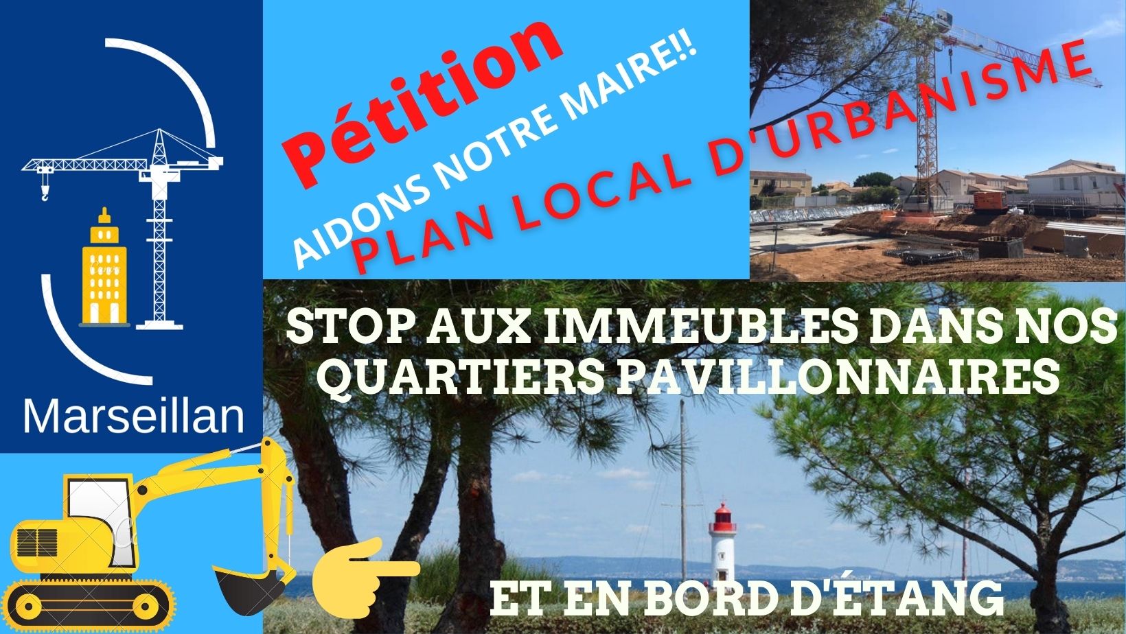 Marseillan - Un pétition pour modifier le PLU ! Stop aux immeubles en zone pavillonnaire !