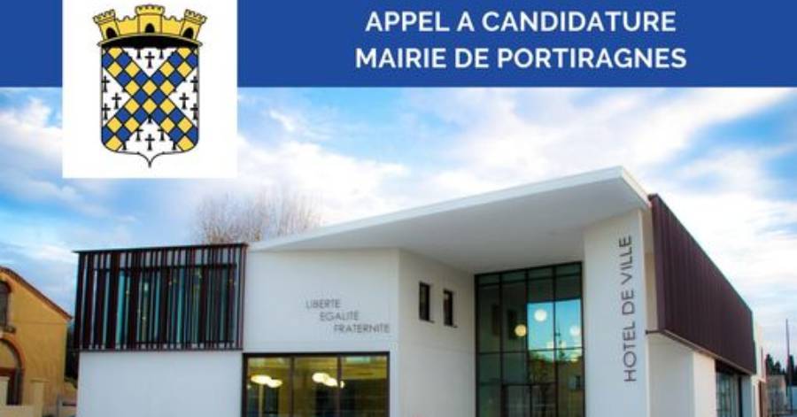 Portiragnes - La ville recrute, un agent pour la saison estivale 2021.