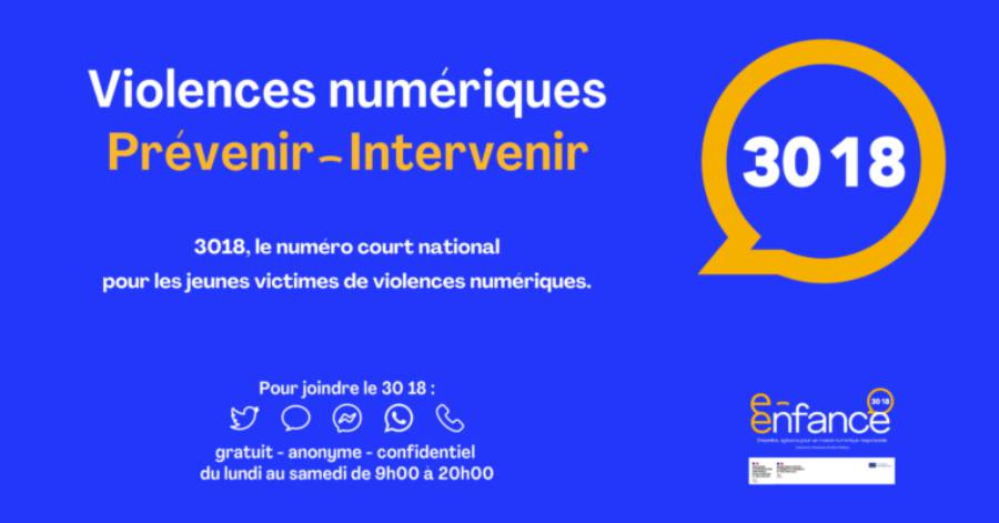 Hérault - 3018 pour toutes les questions liées aux usages numériques des jeunes
