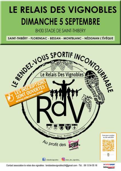 Bessan - C'est parti pour le Relais des Vignobles entre Bessan et quatre villages amis du territoire