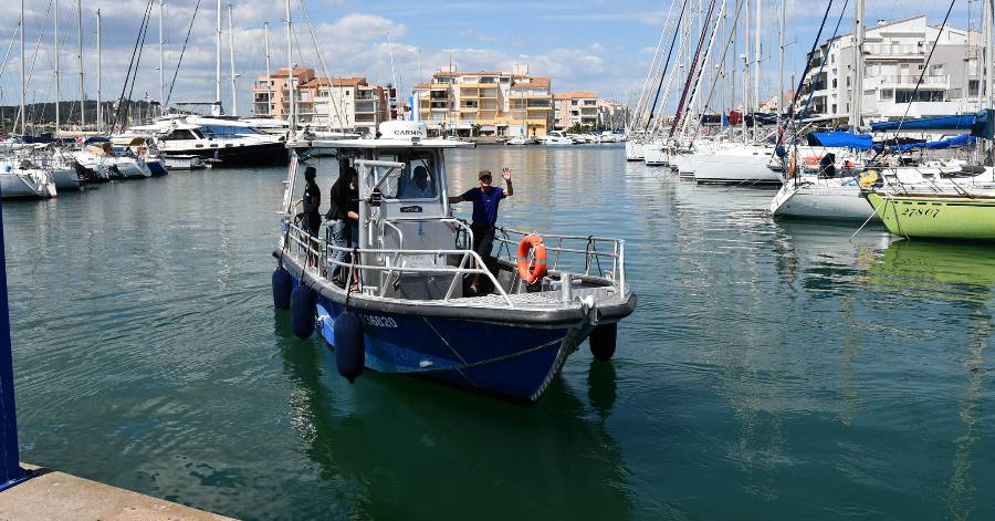 Agde - Le nouveau bateau de l'Aire Marine Protégée de la côte agathoise a été inauguré !