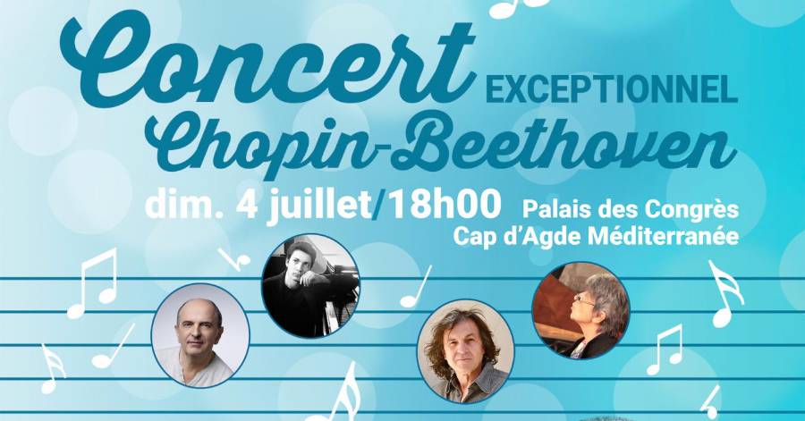 Cap d'Agde - Un concert classique exceptionnel : dimanche 4 juillet au Palais des congrès