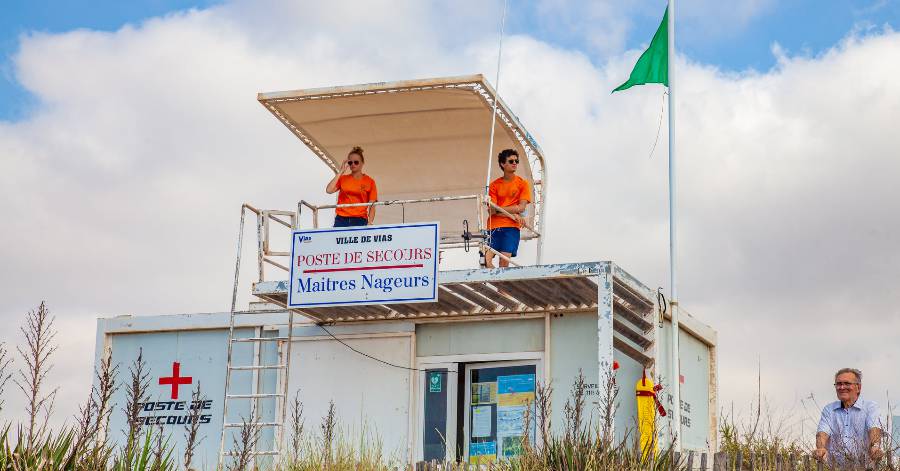 Vias - Le poste de secours central de Farinette est ouvert à Vias Plage !