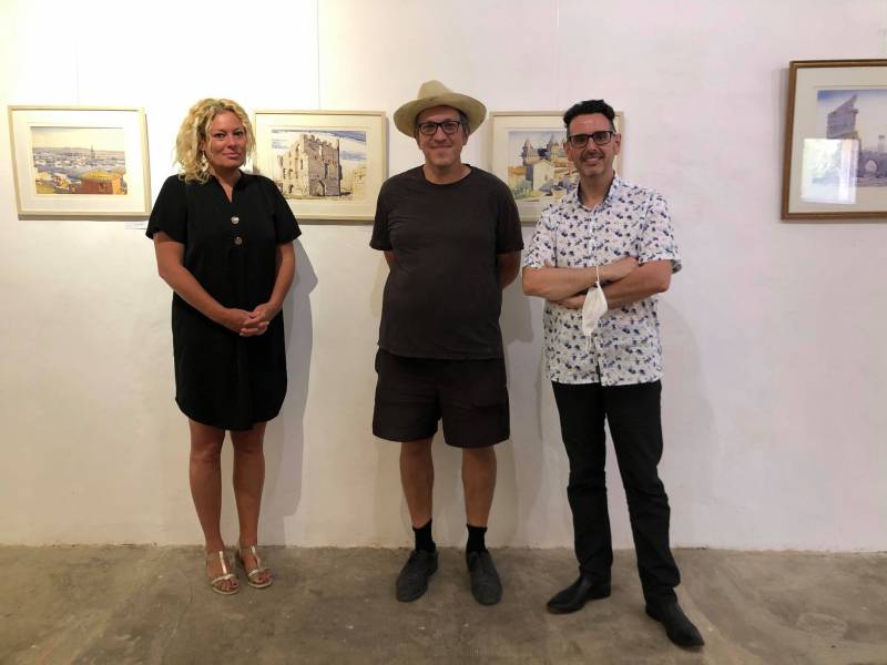 Bessan - Une magnifique exposition d'aquarelles avec le moulin bladier de Bessan en vedette