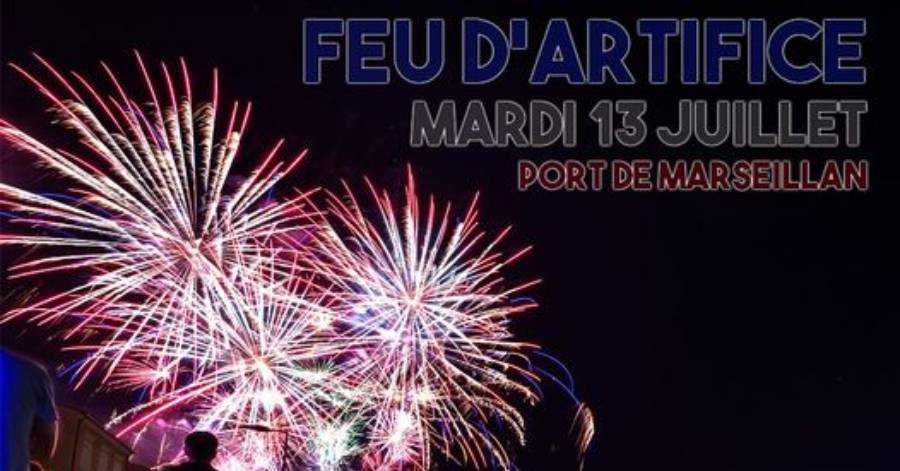 Marseillan - Le programme de la Fête Nationale à Marseillan !