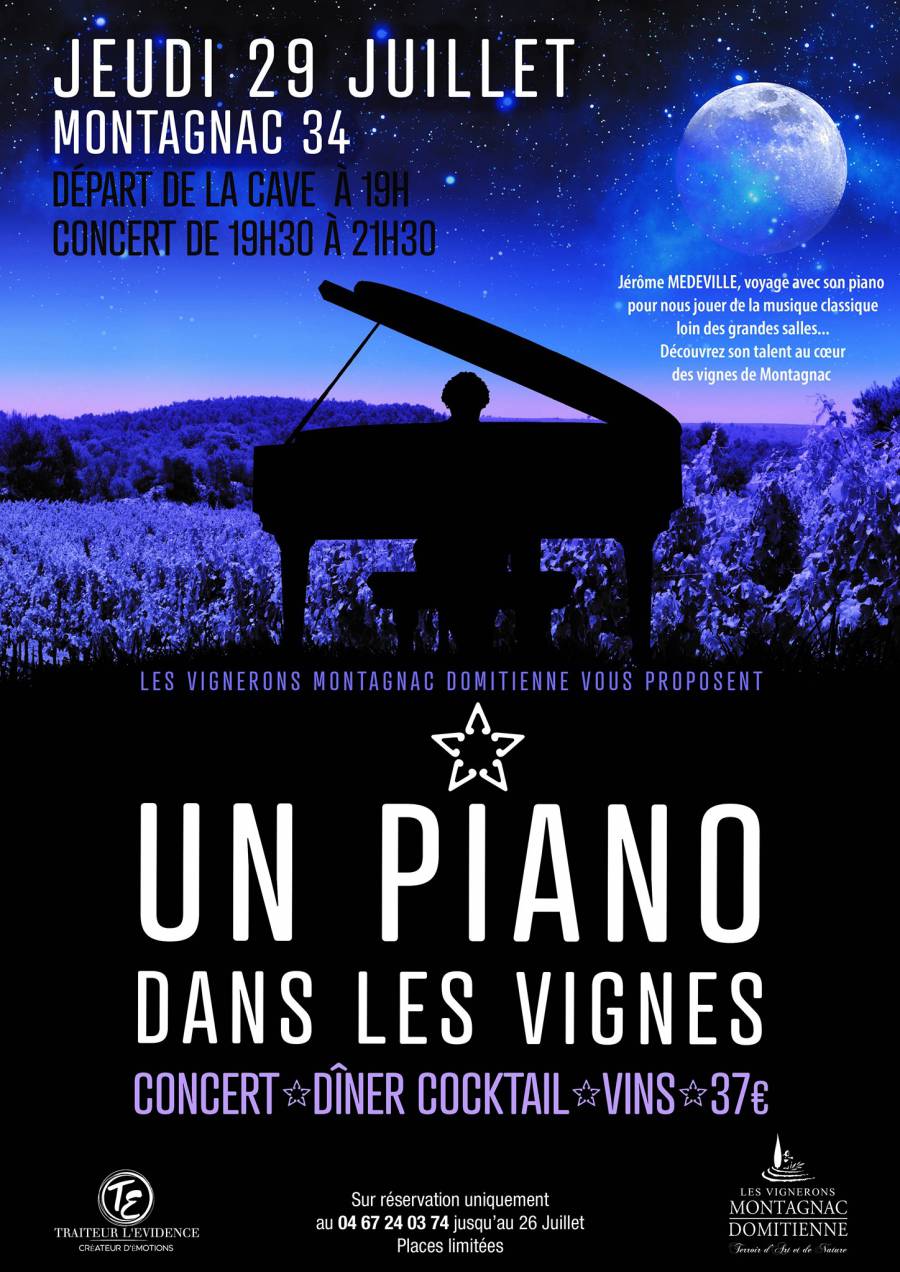 Montagnac - Un Piano dans les Vignes : c'est le 29 juillet prochain !