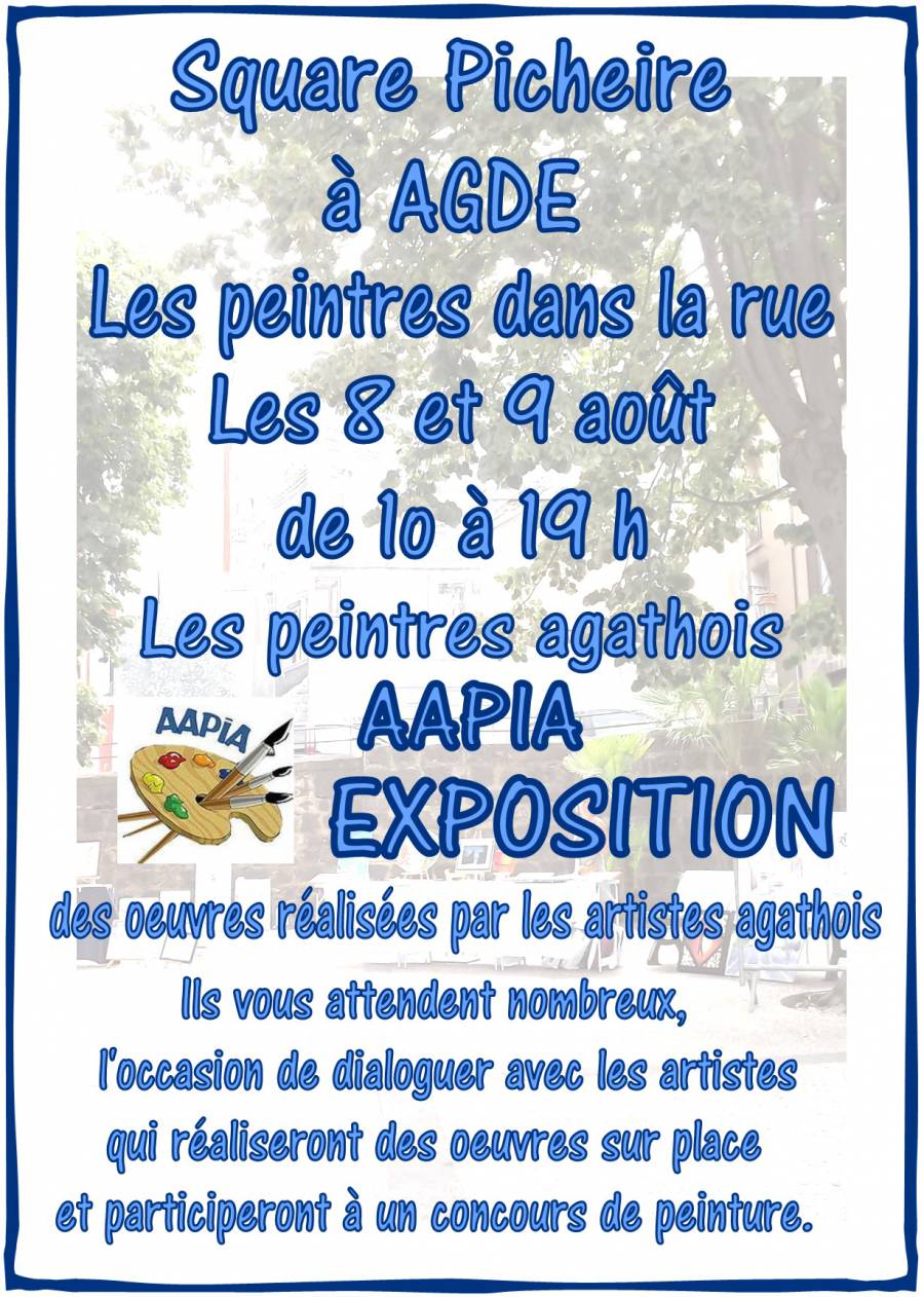 Agde - Les peintres agathois au square Picheire