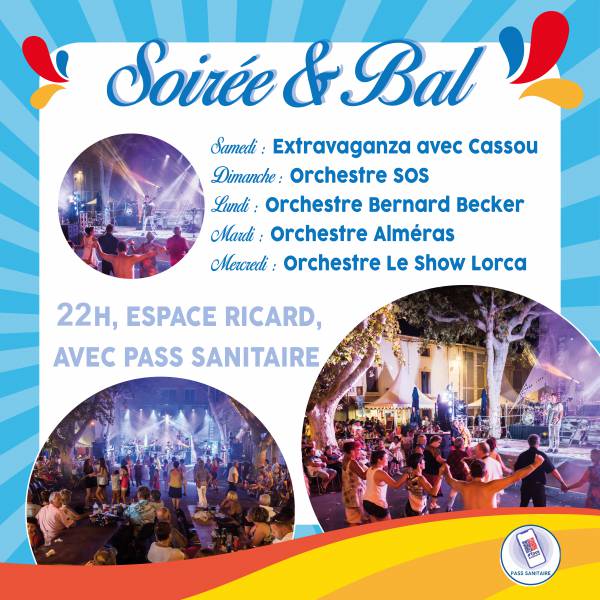 Bessan - Le programme de la fête locale, JOUR 5, Mercredi 11 août 2021