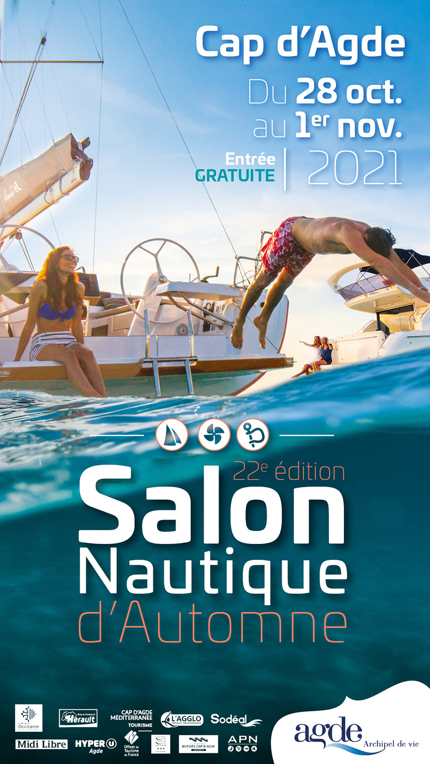Cap d'Agde - Jean-Luc Van Den Heede et Renaud Dupuy de la Grandrive parrains du 22ème « Salon Nautique d'Automne »
