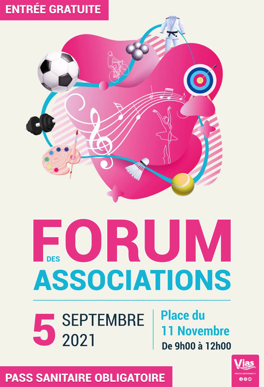Vias - Le Forum des associations se déroulera dimanche 5 septembre