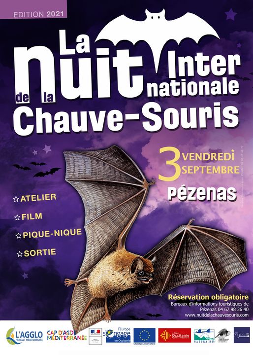 Pézenas - Le 3 septembre c'est la Nuit internationale de la chauve-souris !
