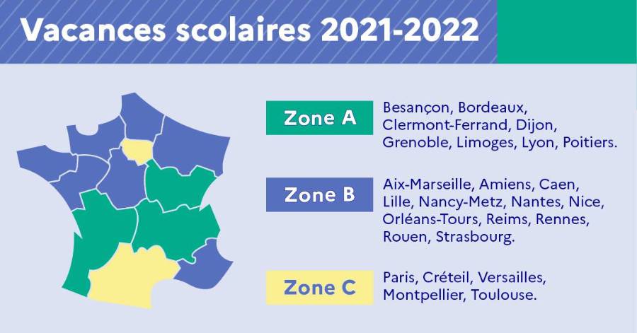 Hérault - Dates des vacances 2021-2022 : Pour l'Hérault c'est la zone C !