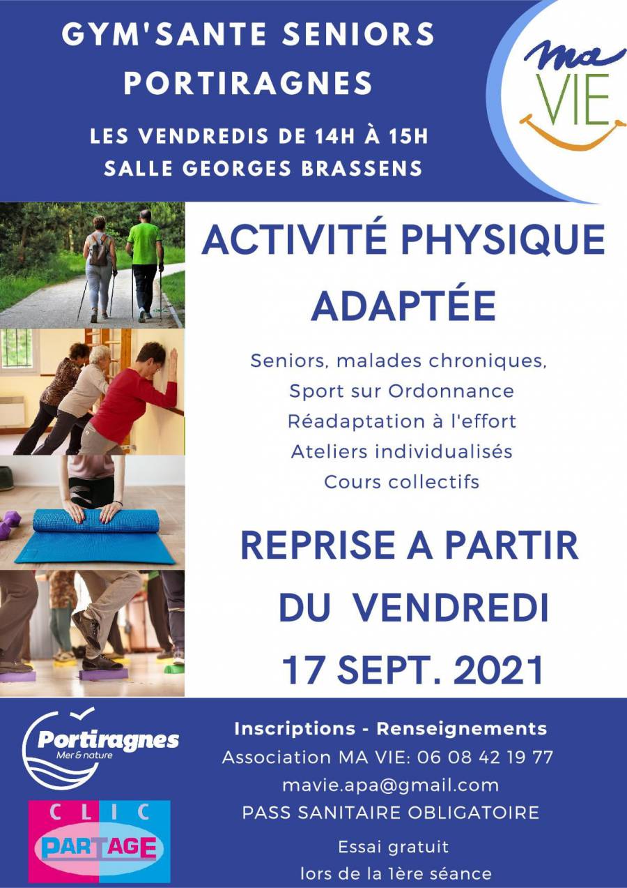 Portiragnes - C'est la reprise des ateliers Gym'Santé à Portiragnes