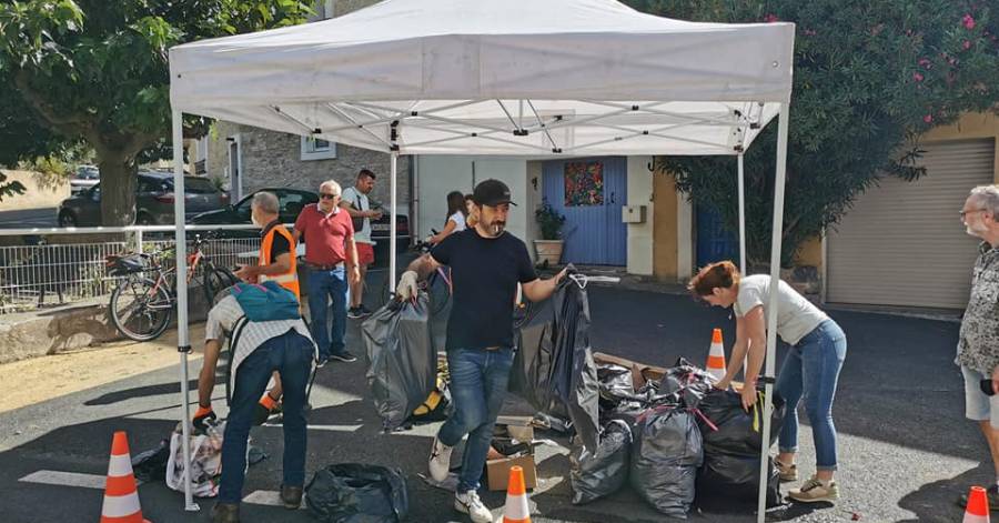 Pézenas - Une opération de nettoyage a permis de récolter plus de 12m3 de déchets