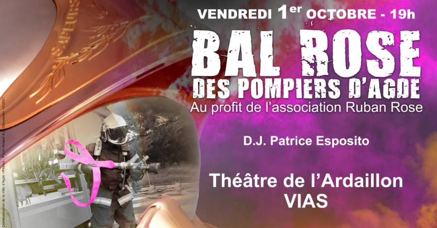 Vias - Le bal rose des pompiers c'est le 1er Octobre !