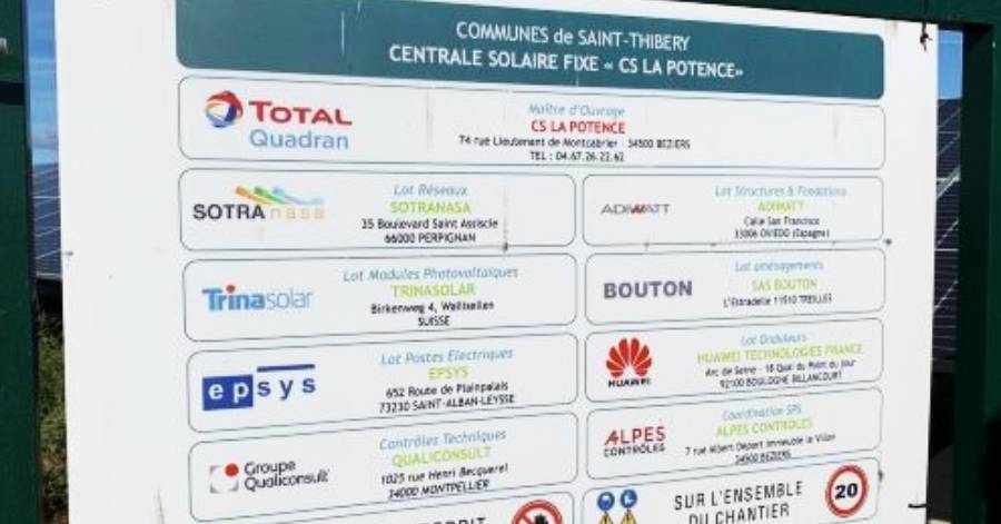 Saint-Thibéry - Inauguration de la centrale solaire à Saint-Thibéry