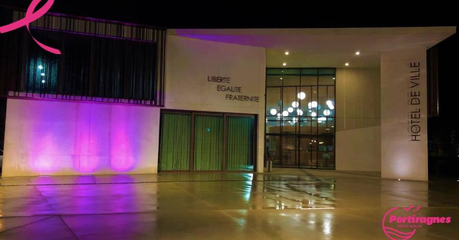 Portiragnes - La Ville de Portiragnes soutient la campagne nationale de sensibilisation au dépistage du cancer du sein.