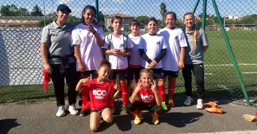 Football Agde - Premiers matchs de foot de l'année pour les filles du RCO Agde !