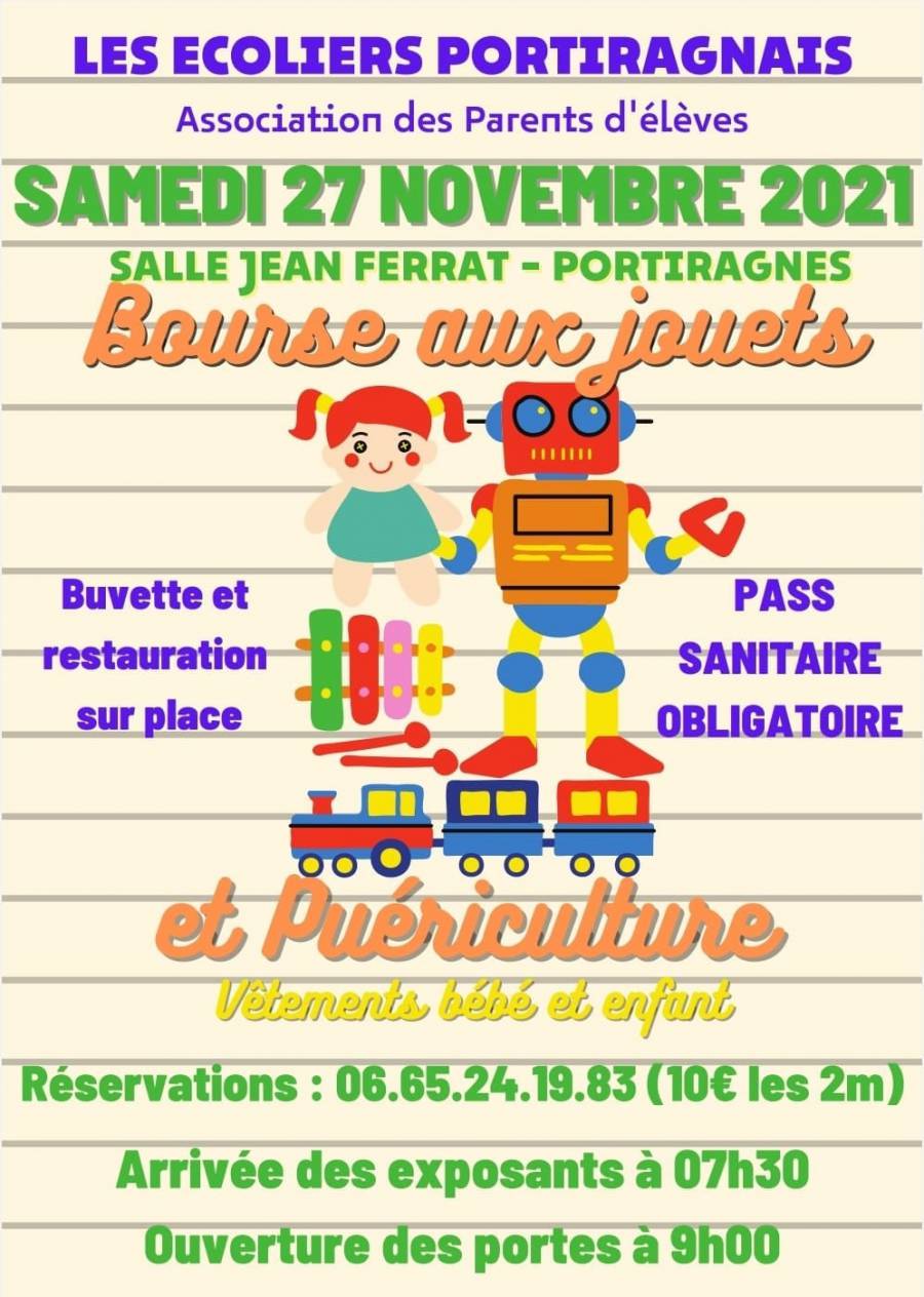 Portiragnes - Une  Bourse aux jouets et puériculture  à Portiragnes