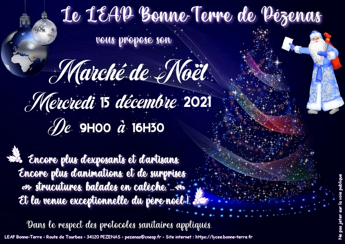 Pézenas - Le LEAP Bonne-Terre fait son marché de Noël !