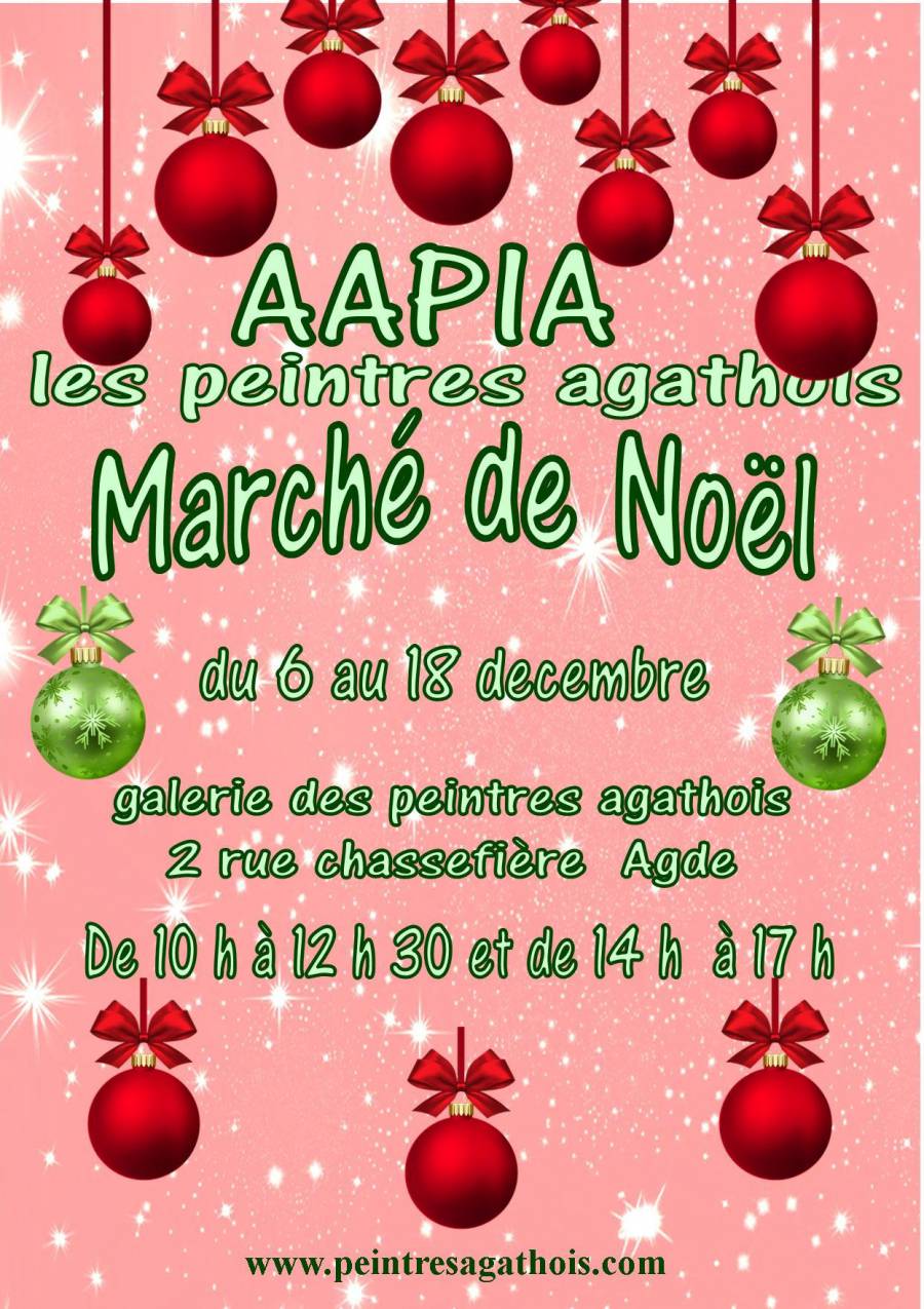Agde - Marché de Noël des peintres Agathois !