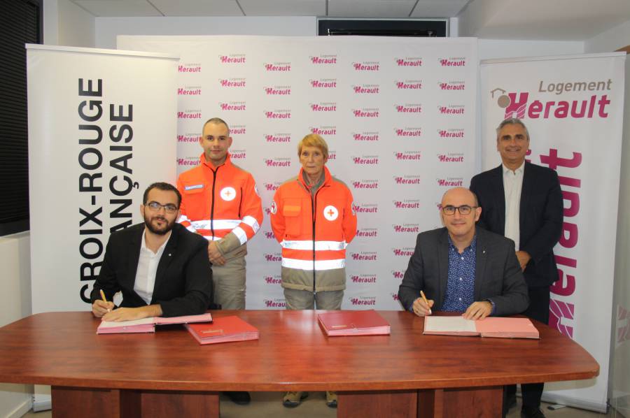 Hérault - Hérault Logement et la Croix-Rouge française dans l'Hérault s'engagent ensemble pour les personnes en situation d'isolement social