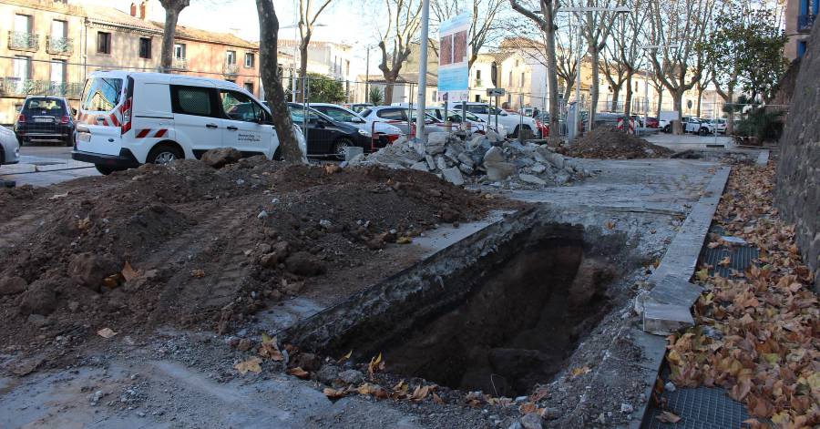 Agde - Fin des travaux d'archéologie sur la promenade à Agde