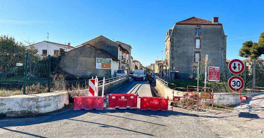 Vias - Attention ! Les travaux commencent Route de Bessan !