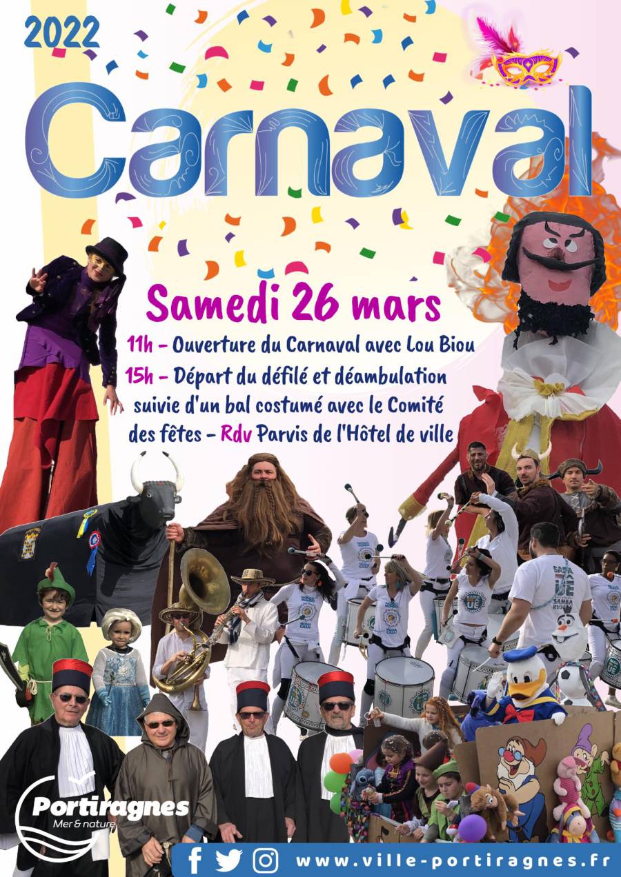 Portiragnes - Le carnaval de Portiragnes aura lieu le 26 mars 2022