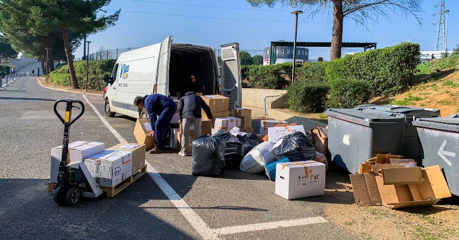 Vias - Ukraine : Le CCAS de Vias Méditerranée a amené plus de 800kg de dons