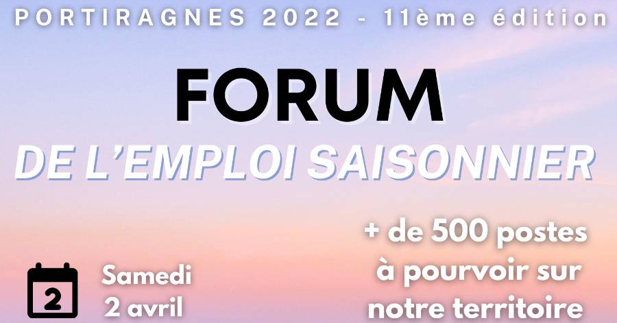 Portiragnes - Le forum de l'emploi saisonnier de Portiragnes fête ses 11 ans !